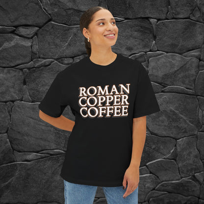 ROMAN COPPER COFFEE Unisex Oversized Boxy Tee