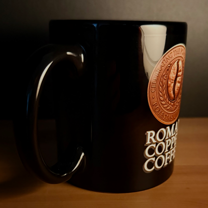 ROMAN COPPER COFFEE Black Mug (11oz)